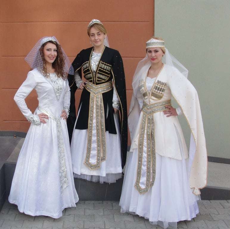 women in national costumes