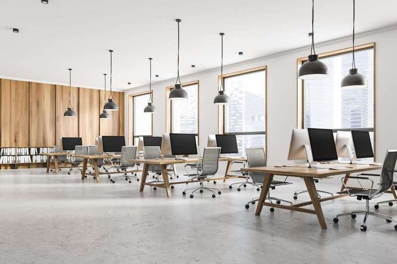 workspace workplace and office table