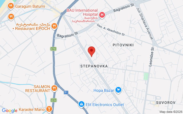 Карта расположения