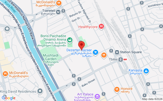 Карта расположения