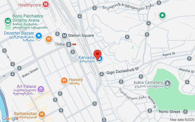 Карта расположения