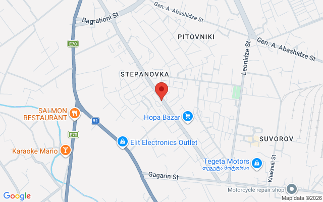 Карта расположения