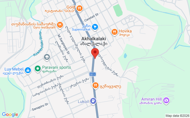 Карта расположения