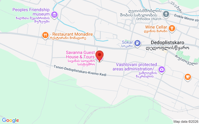 Карта расположения