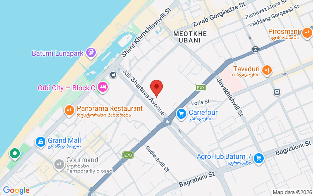 Карта расположения