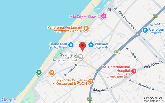 Карта расположения