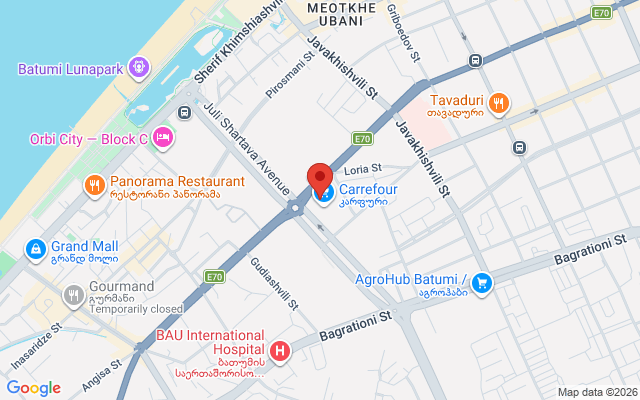 Карта расположения