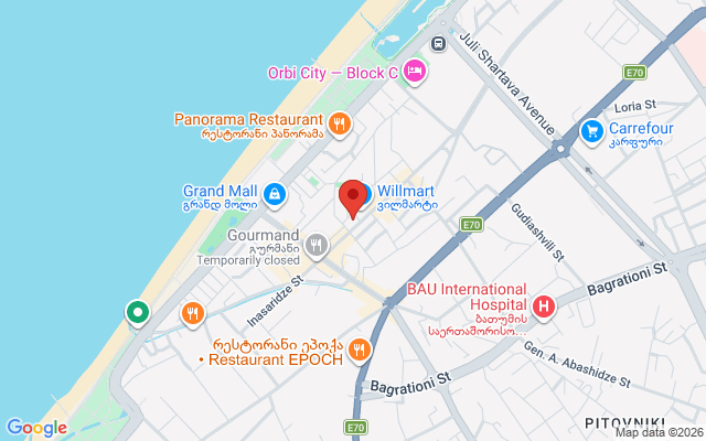 Карта расположения