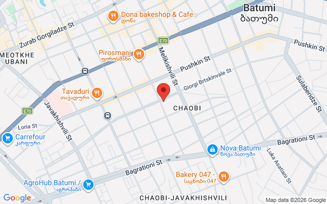 Карта расположения