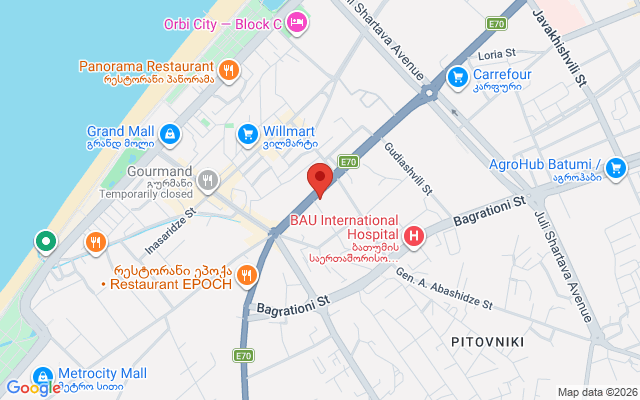 Карта расположения
