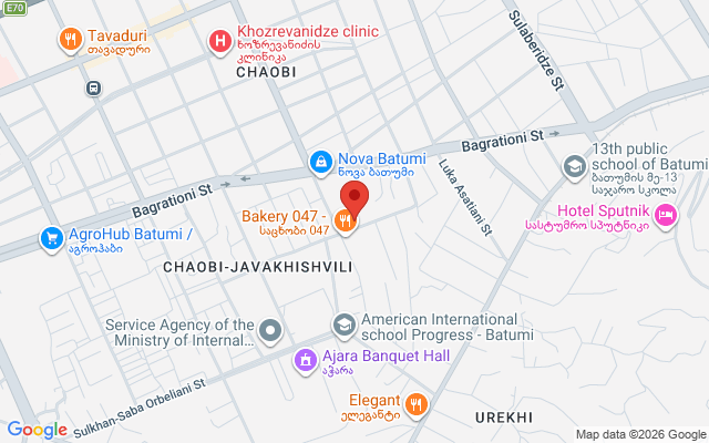 Карта расположения