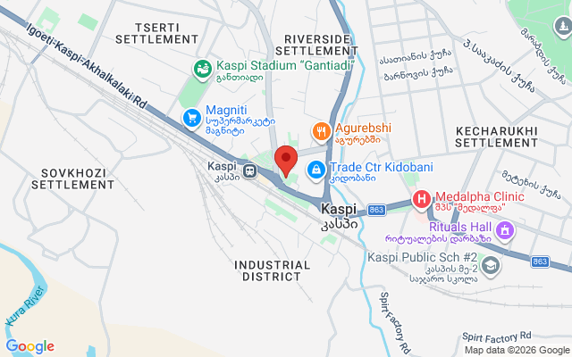 Карта расположения