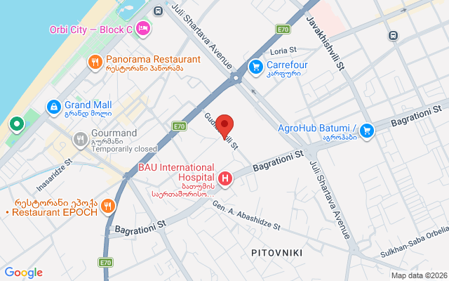 Карта расположения