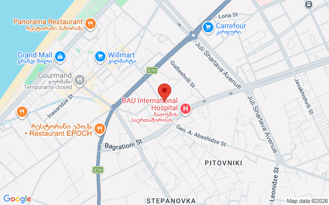 Карта расположения