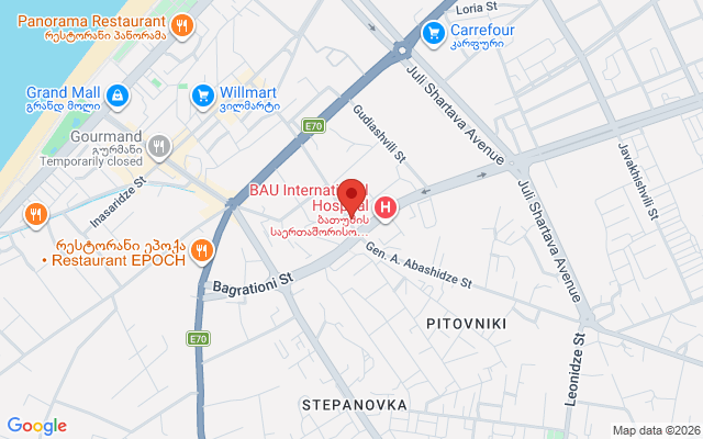 Карта расположения