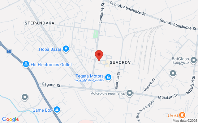 Карта расположения