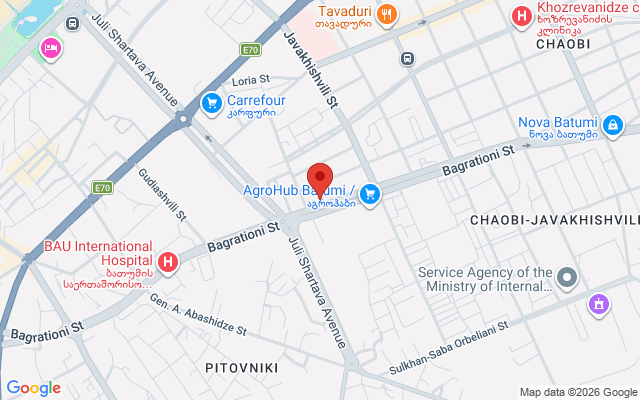 Карта расположения