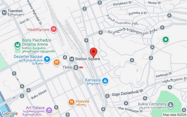 Карта расположения