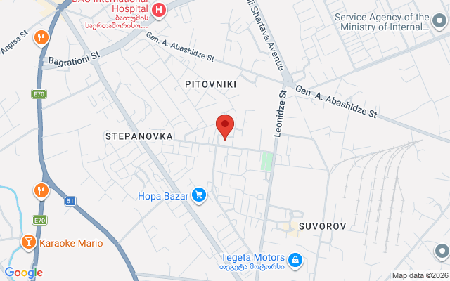 Карта расположения