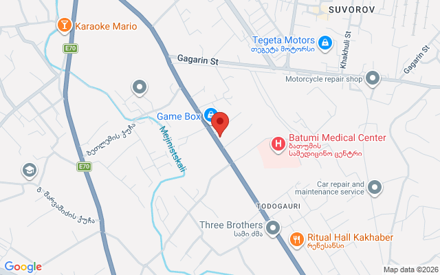 Карта расположения