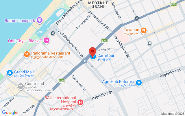 Карта расположения