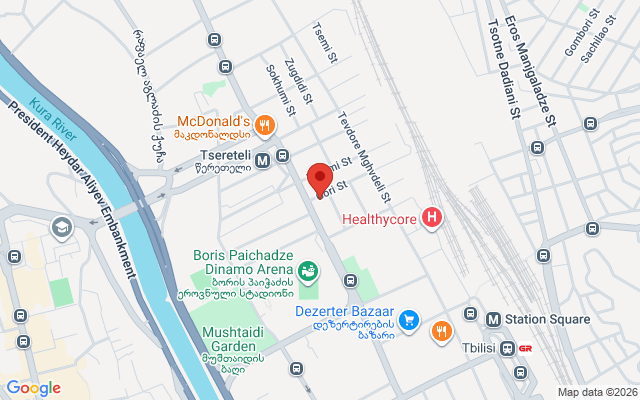 Карта расположения