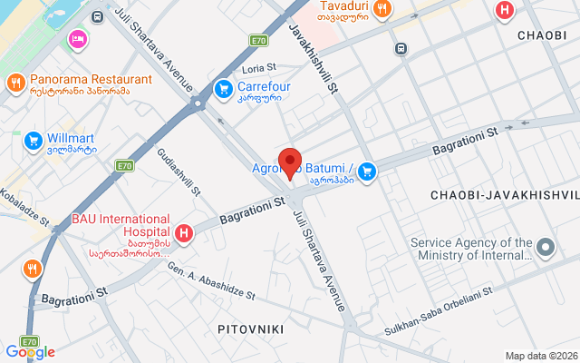 Карта расположения