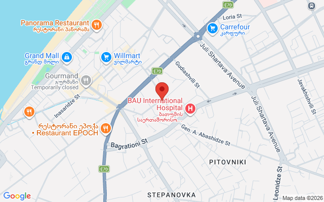 Карта расположения