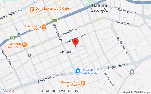 Карта расположения
