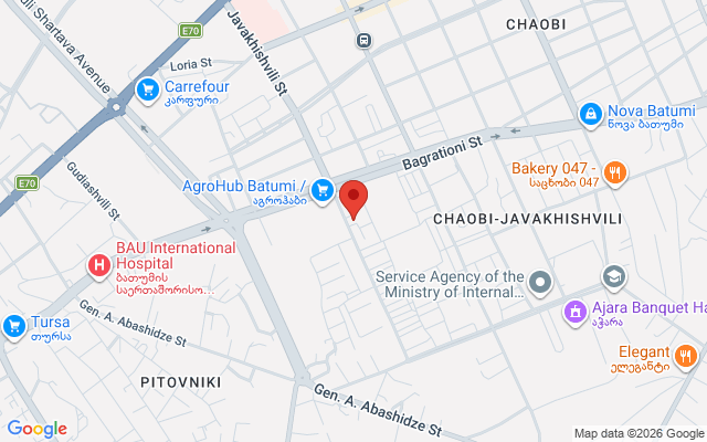 Карта расположения