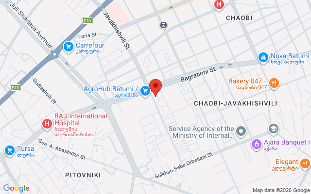 Карта расположения