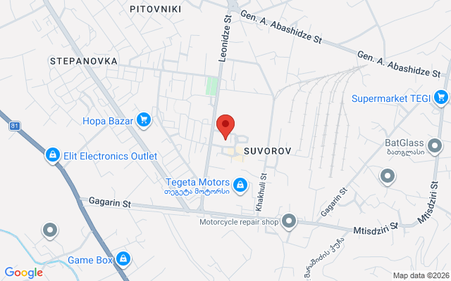 Карта расположения