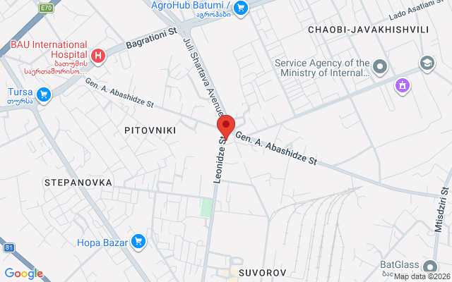 Карта расположения