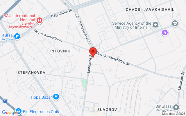Карта расположения