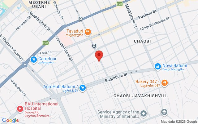 Карта расположения