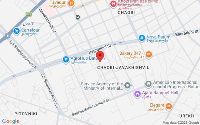Карта расположения