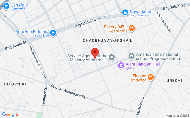 Карта расположения