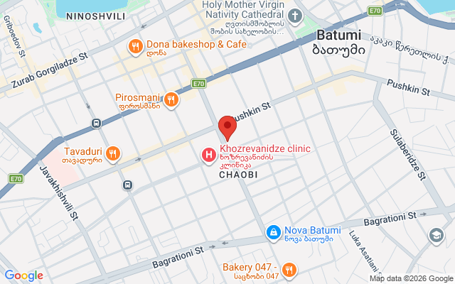Карта расположения