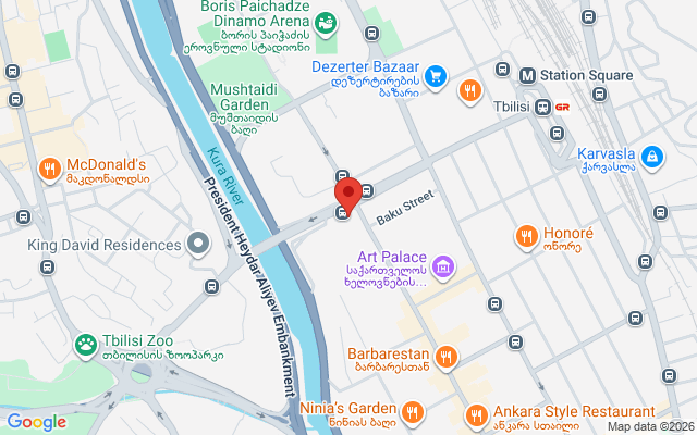Карта расположения
