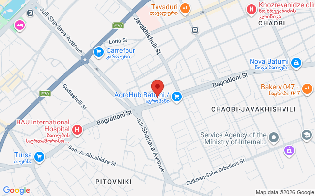Карта расположения