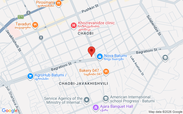 Карта расположения