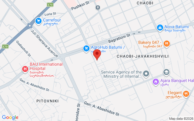 Карта расположения