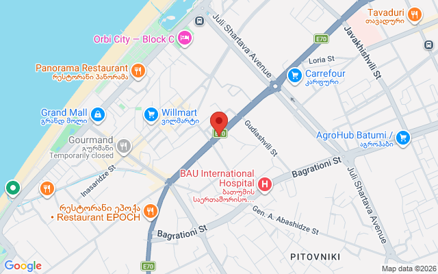 Карта расположения