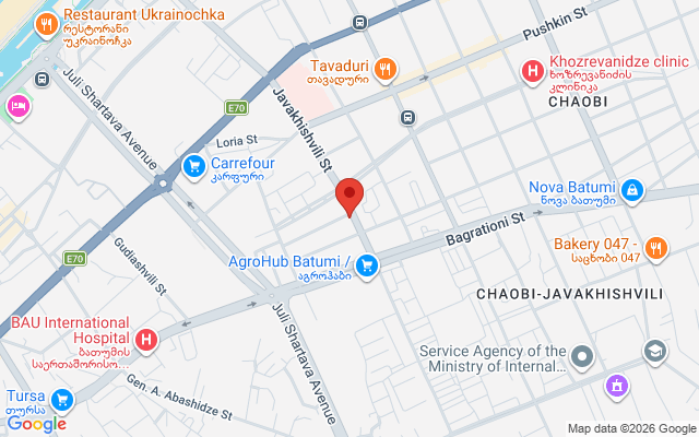 Карта расположения