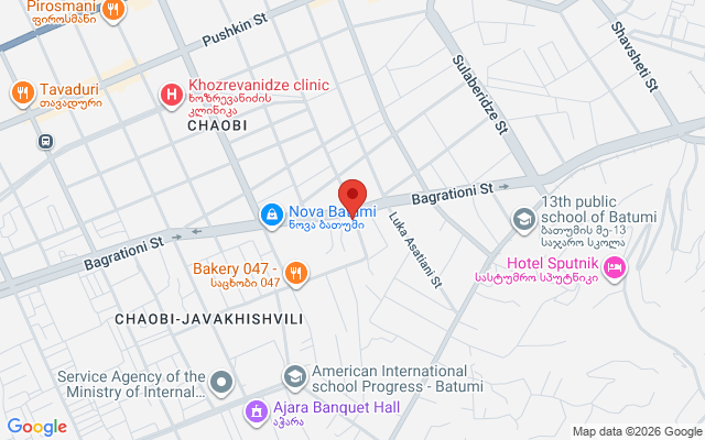 Карта расположения