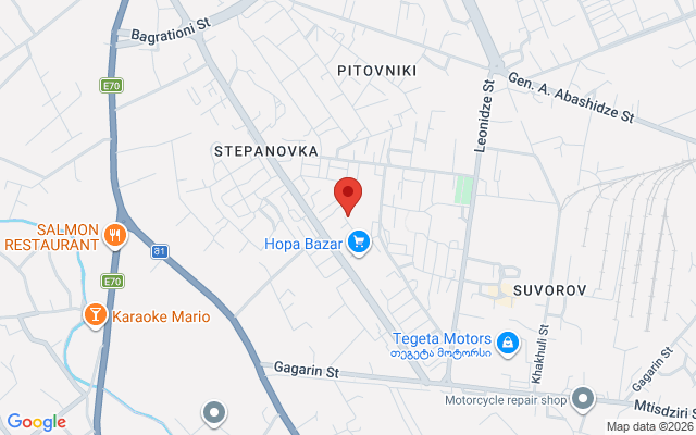 Карта расположения