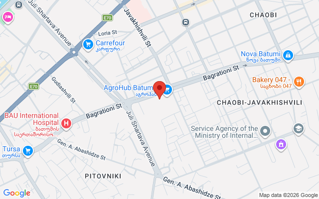 Карта расположения