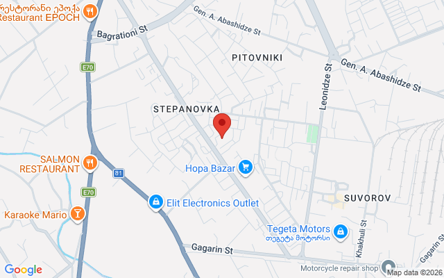 Карта расположения