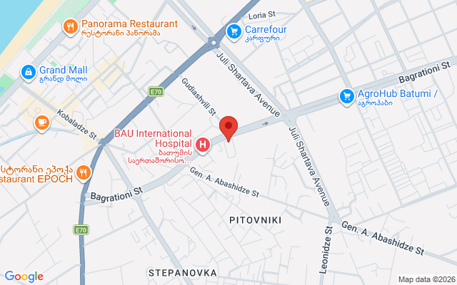 Карта расположения