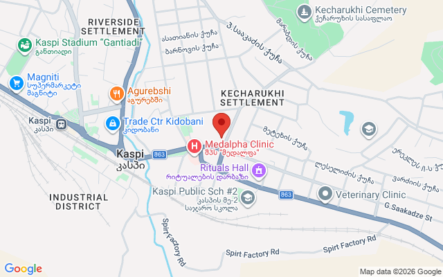 Карта расположения